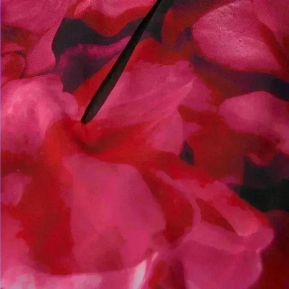 🧨Laura Plus Floral Flowy Fall Pink Red  blouse NWT - Picture 5 of 7